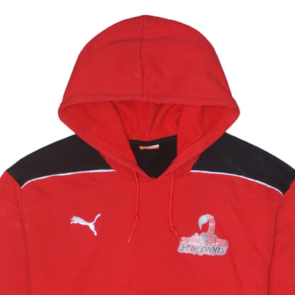 Mens UK Size 2XL PUMA Red Pullover Hoodie