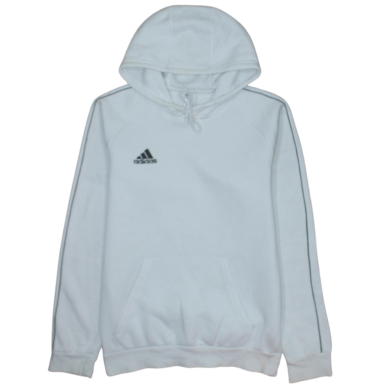 Mens UK Size S adidas White Pullover Hoodie