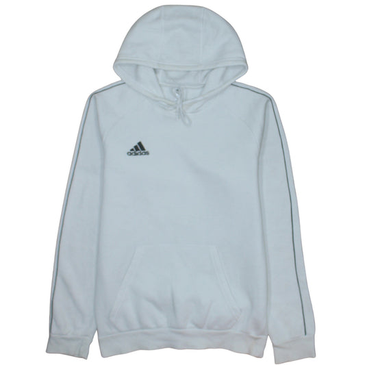 Mens UK Size S adidas White Pullover Hoodie