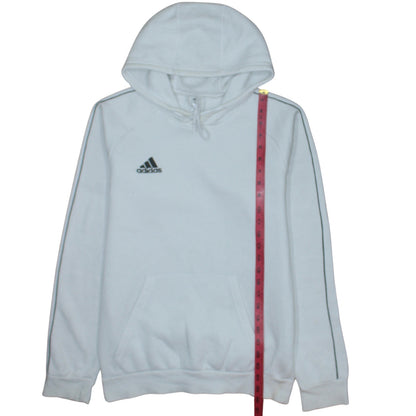 Mens UK Size S adidas White Pullover Hoodie