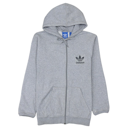 Mens UK Size S adidas Grey Full Zip Hoodie