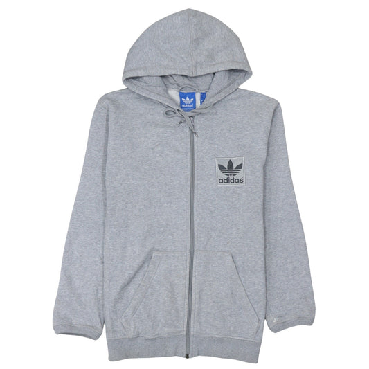 Mens UK Size S adidas Grey Full Zip Hoodie