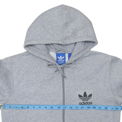 Mens UK Size S adidas Grey Full Zip Hoodie