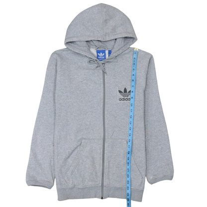 Mens UK Size S adidas Grey Full Zip Hoodie