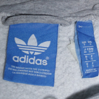 Mens UK Size S adidas Grey Full Zip Hoodie