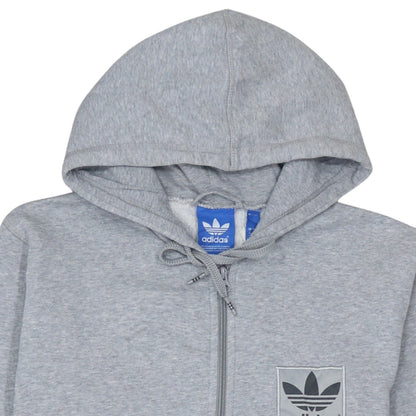 Mens UK Size S adidas Grey Full Zip Hoodie