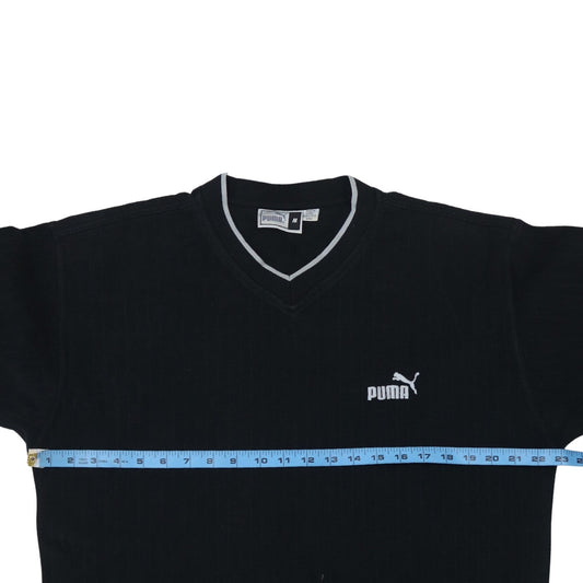 Mens UK Size M PUMA Black Pullover Sweatshirt