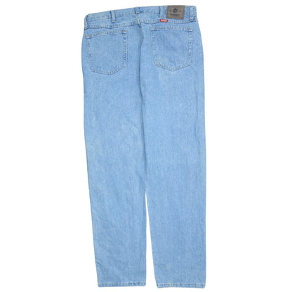 Wrangler Men's Blue Light Wash Classic Straight Leg Jeans 38x32
