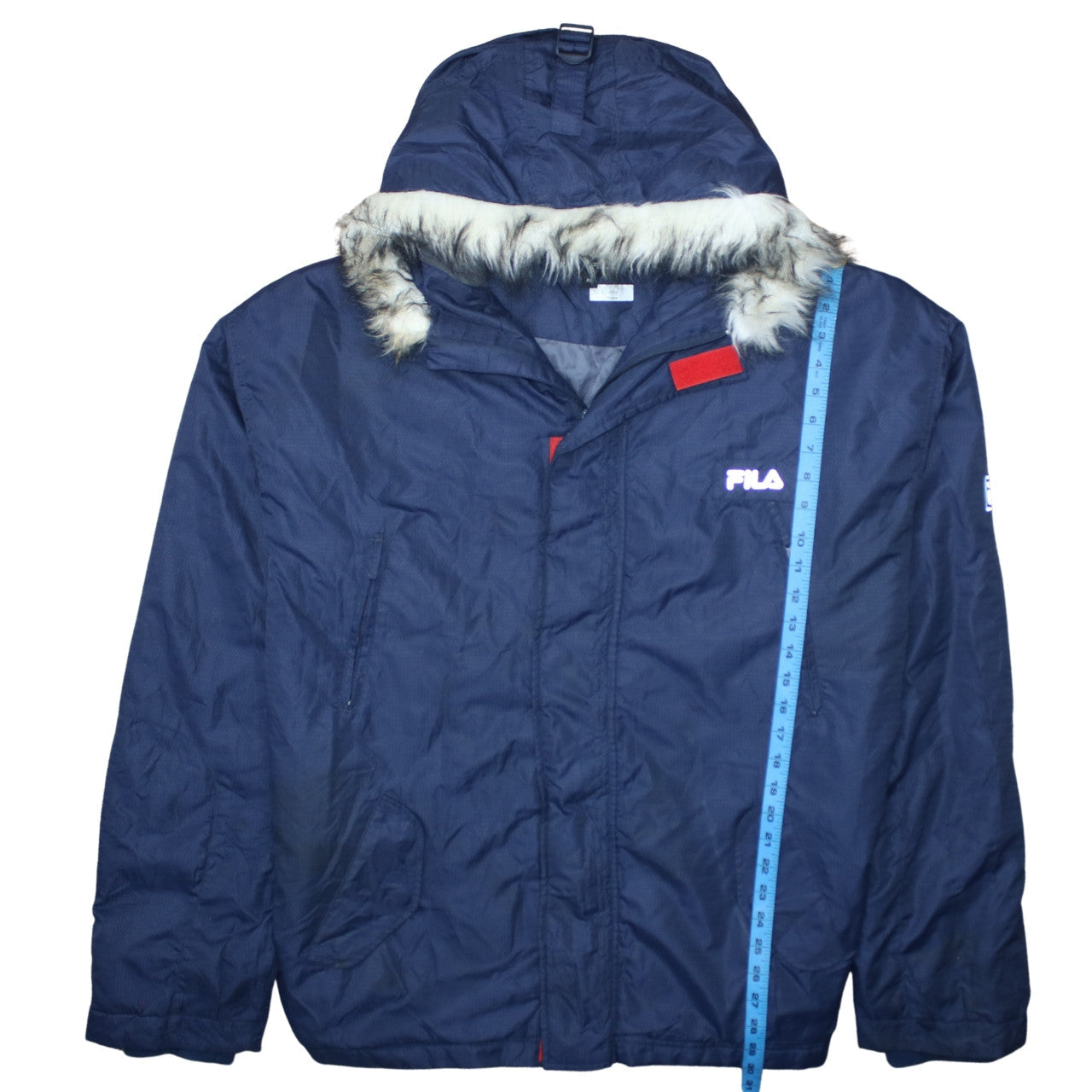 Mens UK Size XL FILA Blue Parka Coat