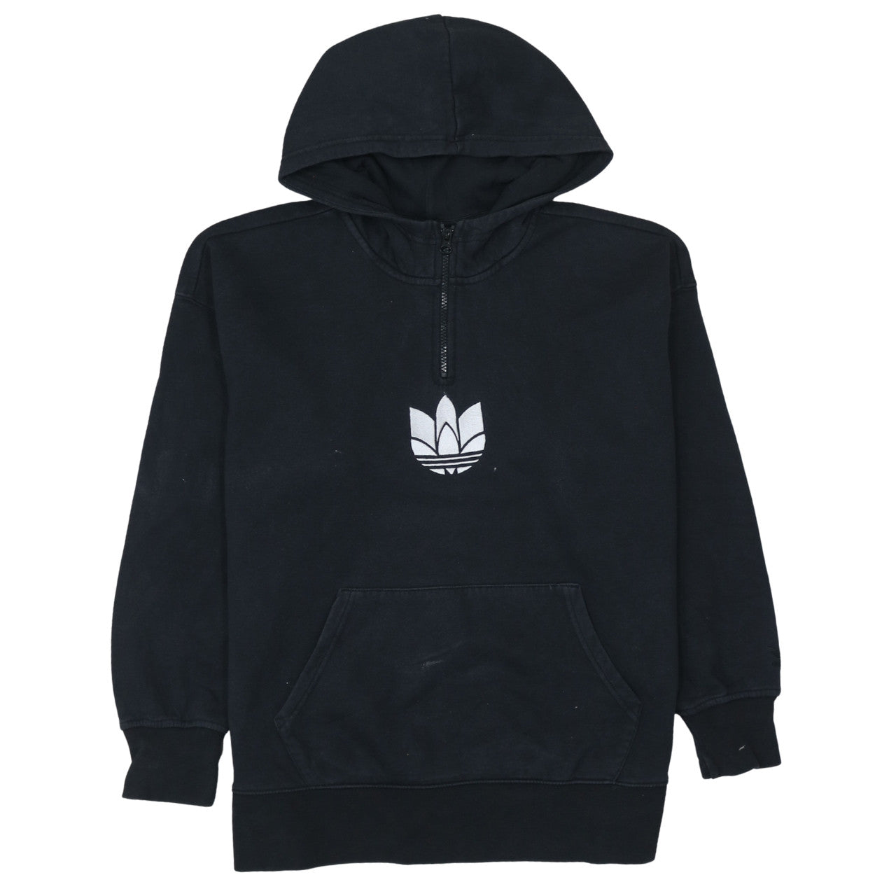 Womens UK Size 10 adidas Black Pullover Hoodie
