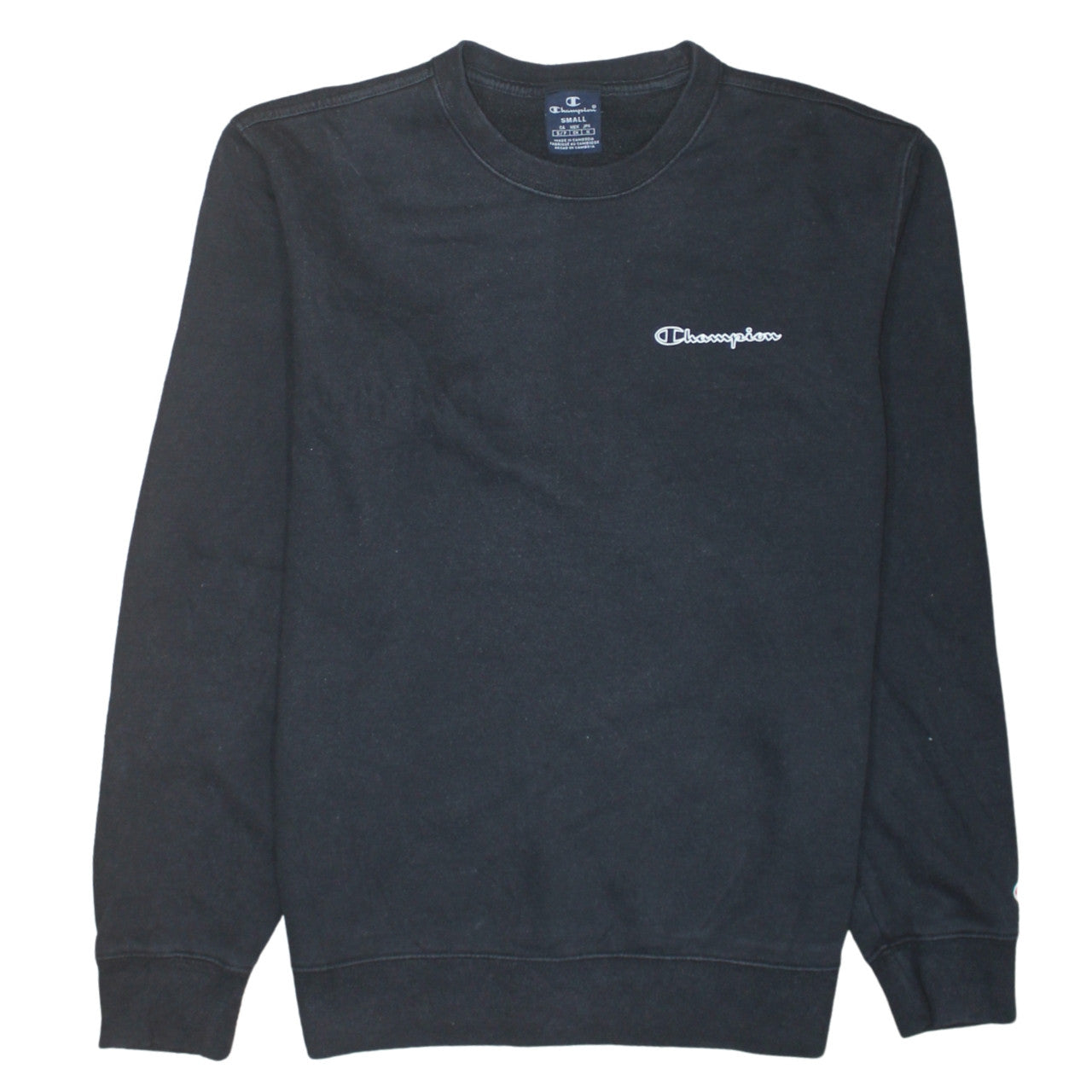 Mens UK Size S Champion Black Pullover Sweatshirt