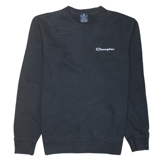 Mens UK Size S Champion Black Pullover Sweatshirt