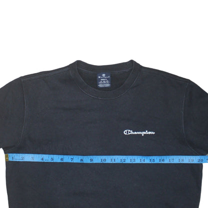 Mens UK Size S Champion Black Pullover Sweatshirt