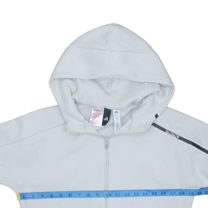 Boys UK Size 13-14 Years adidas Grey Full Zip Hoodie