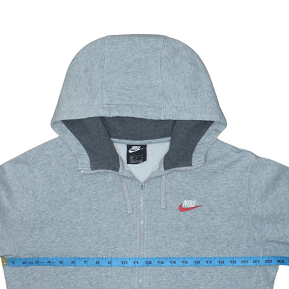 Mens UK Size M Nike Grey Full Zip Hoodie