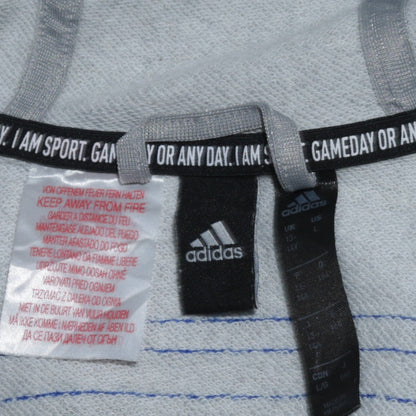Boys UK Size L adidas Grey Full Zip Hoodie