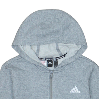 Boys UK Size L adidas Grey Full Zip Hoodie