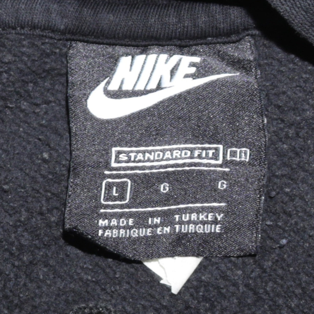 Mens UK Size L Nike Black Pullover Hoodie