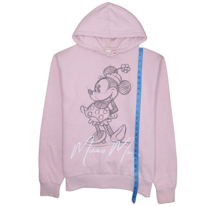 Womens UK Size L Disney Pink Pullover Hoodie