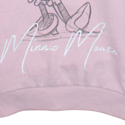 Womens UK Size L Disney Pink Pullover Hoodie