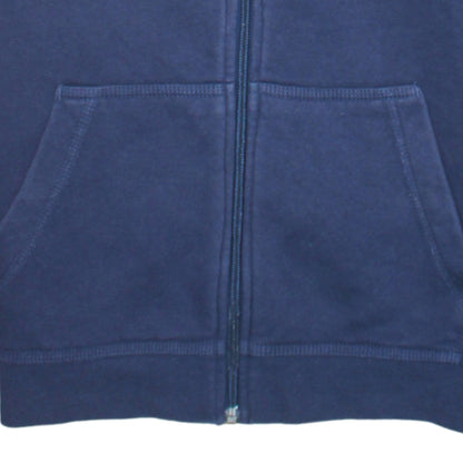 Nike Boys Blue Full Zip Hoodie XL 158-170cm Cotton Blend Logo Design