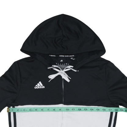 Womens UK Size 14 adidas Black Full Zip Hoodie