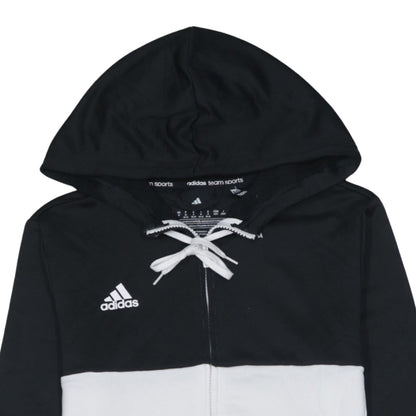 Womens UK Size 14 adidas Black Full Zip Hoodie