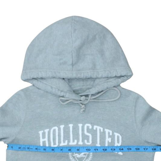 Womens UK Size XS Hollister Grey Pullover Hoodie