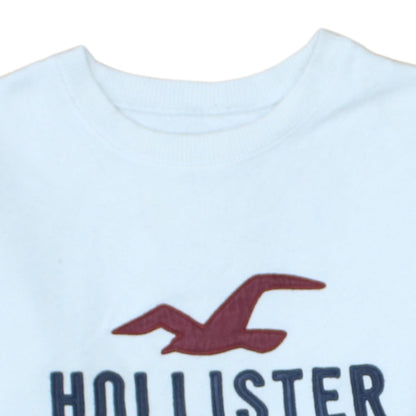 Womens UK Size XS Hollister White Pullover Sweatshirt