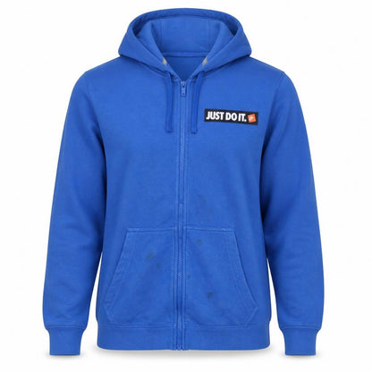 Mens UK Size M Nike Blue Full Zip Hoodie