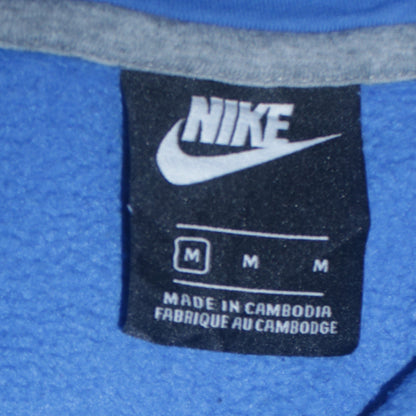 Mens UK Size M Nike Blue Full Zip Hoodie
