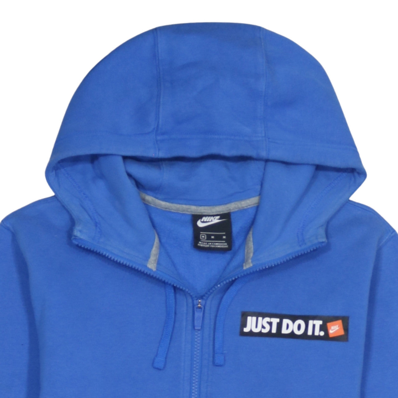 Mens UK Size M Nike Blue Full Zip Hoodie