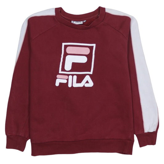 Womens UK Size 12 FILA Red Pullover Sweatshirt