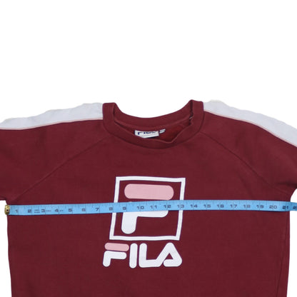 Womens UK Size 12 FILA Red Pullover Sweatshirt