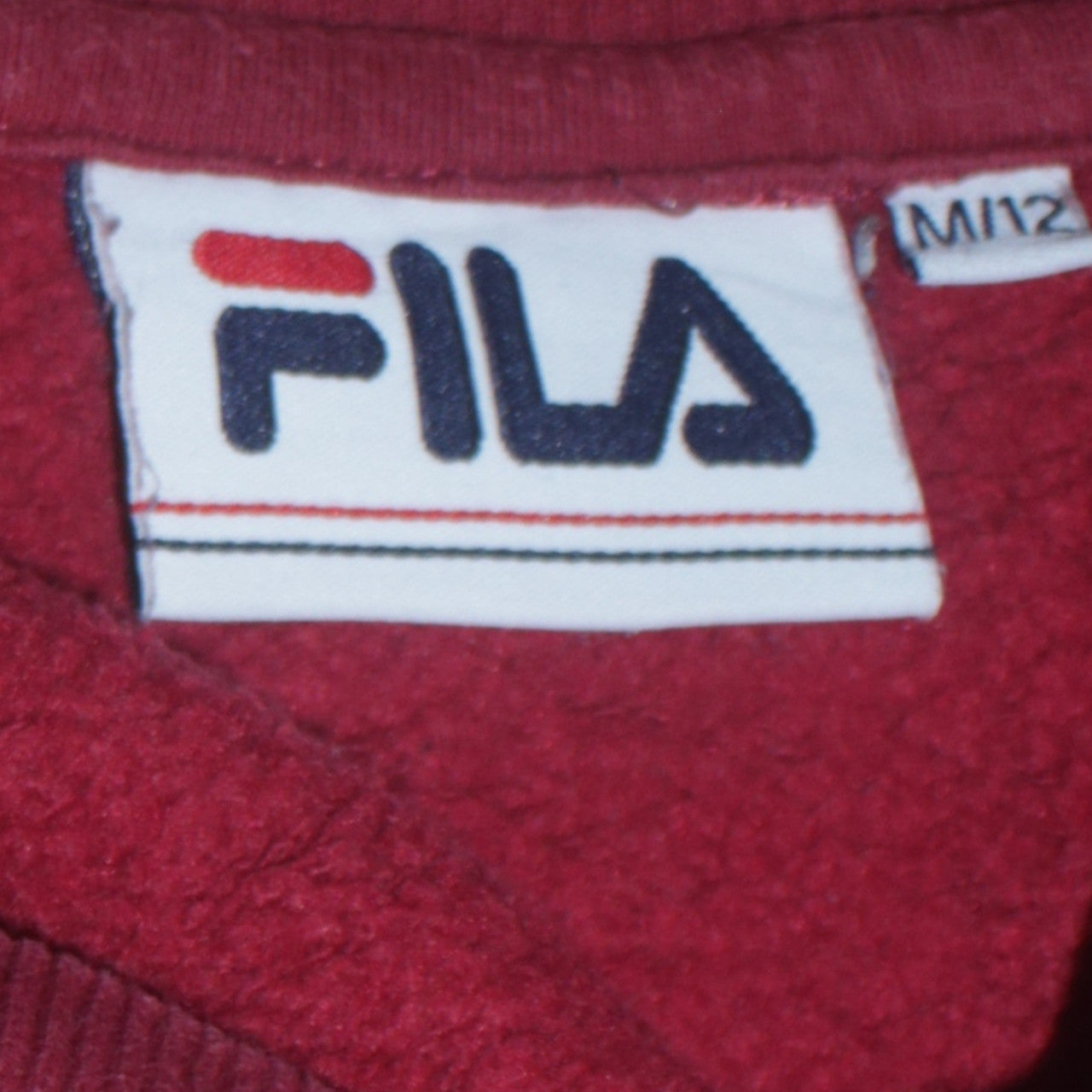 Womens UK Size 12 FILA Red Pullover Sweatshirt