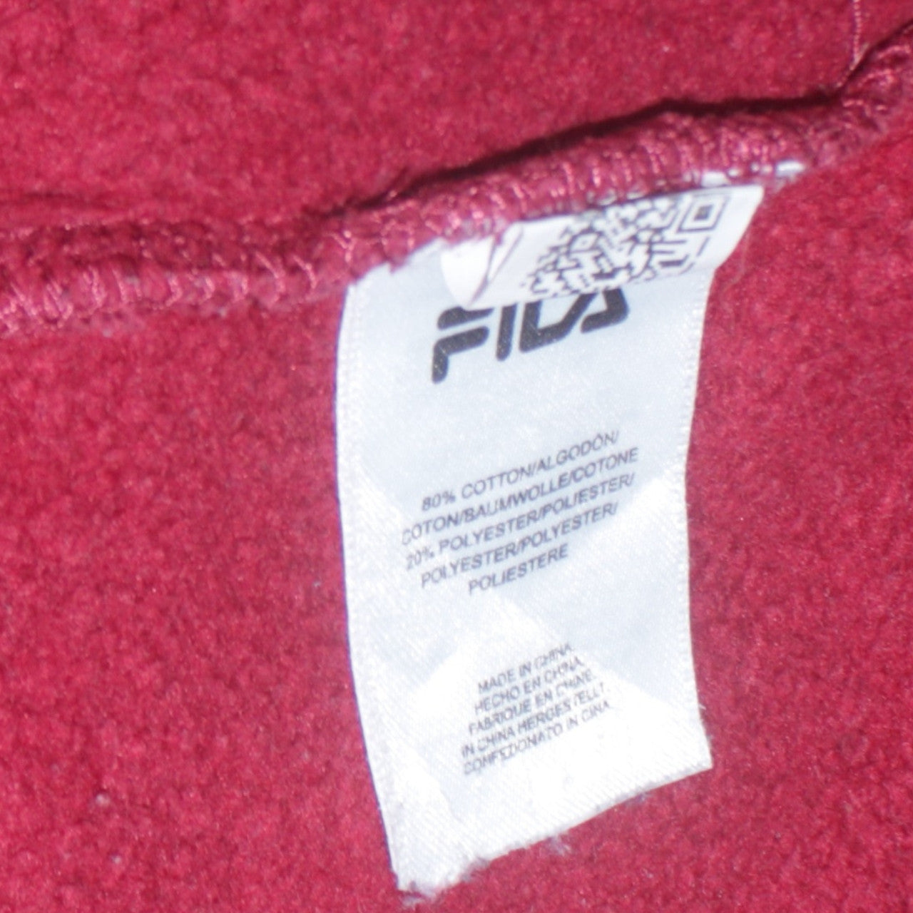 Womens UK Size 12 FILA Red Pullover Sweatshirt