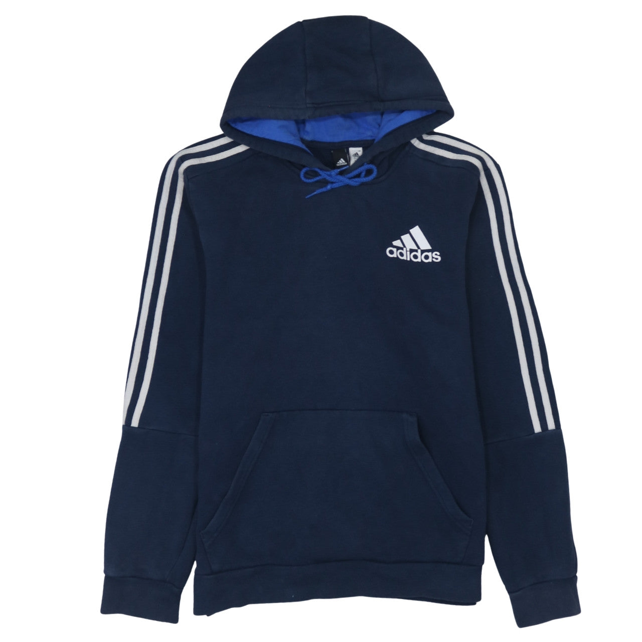Mens UK Size M adidas Blue Pullover Hoodie