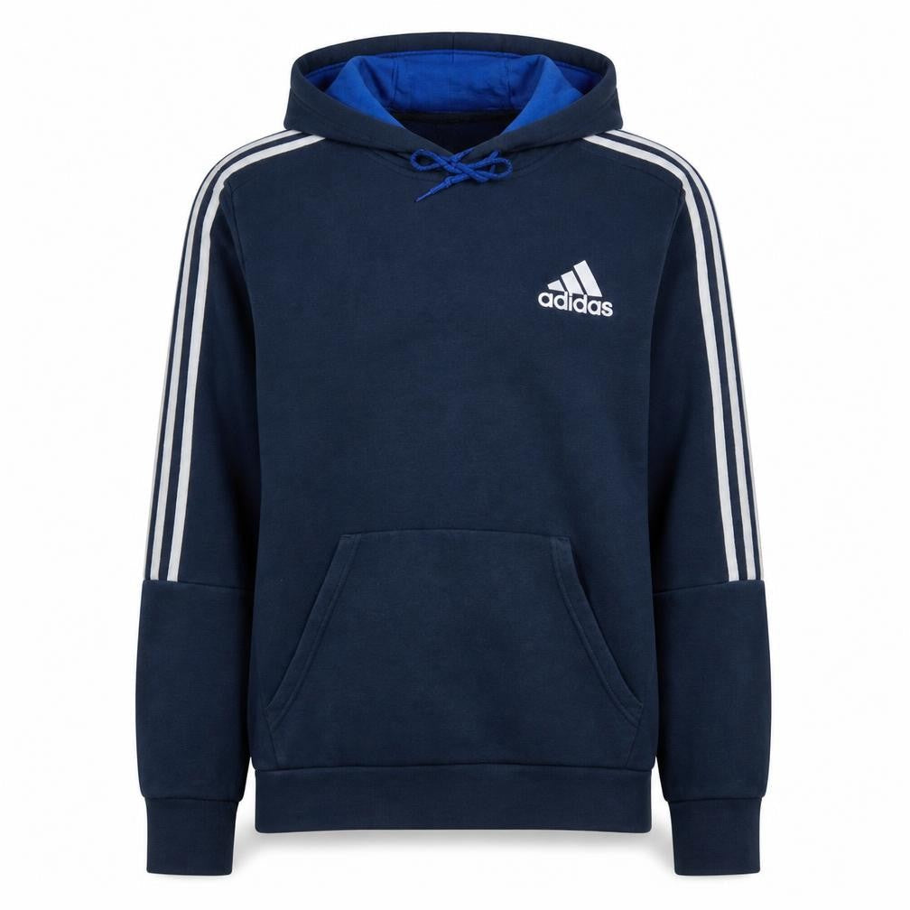 Mens UK Size M adidas Blue Pullover Hoodie