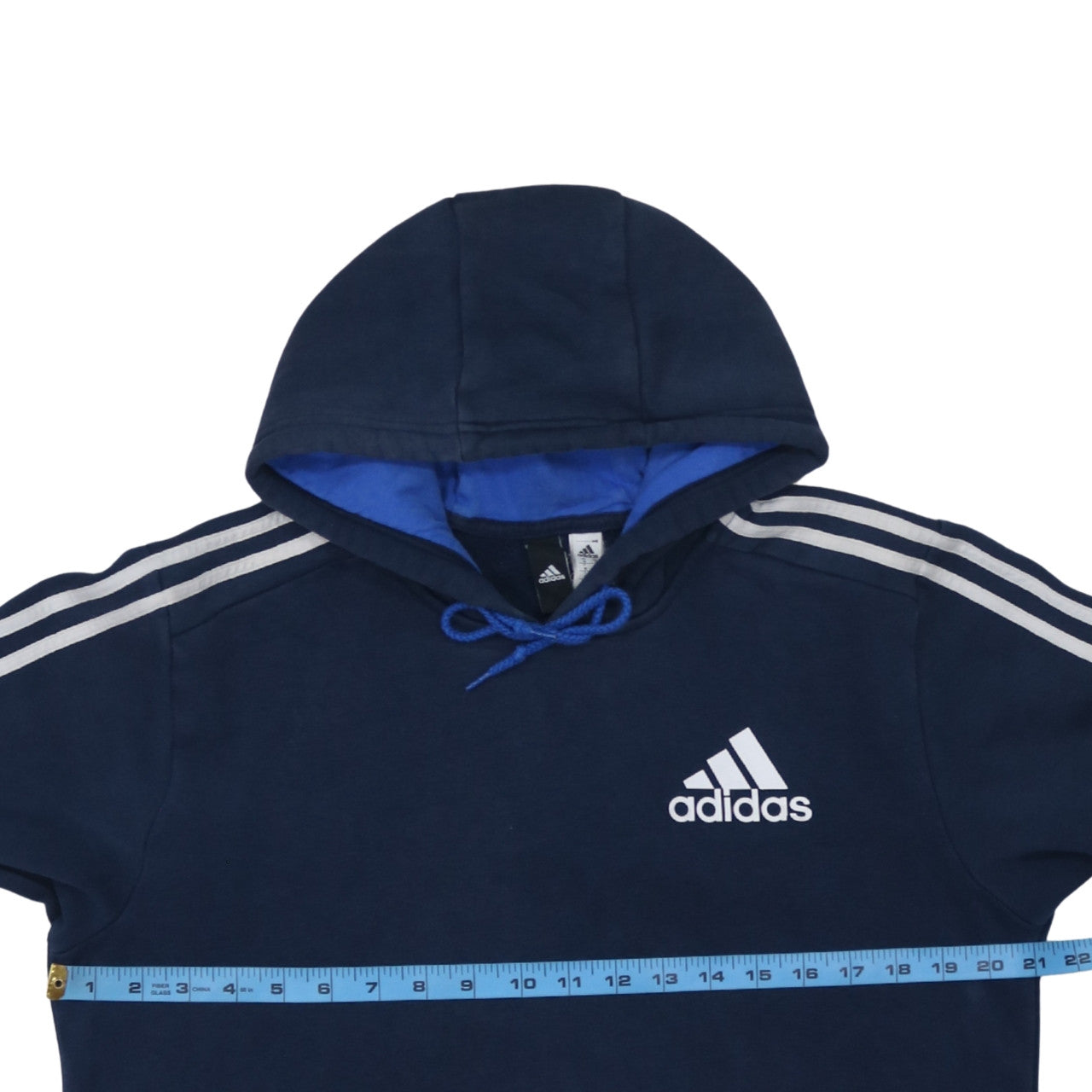 Mens UK Size M adidas Blue Pullover Hoodie