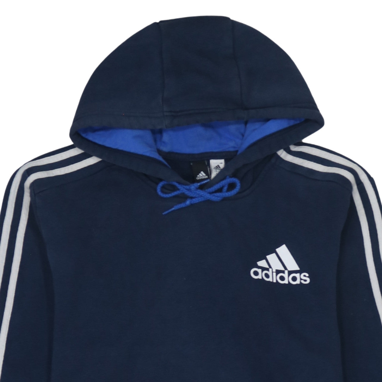 Mens UK Size M adidas Blue Pullover Hoodie