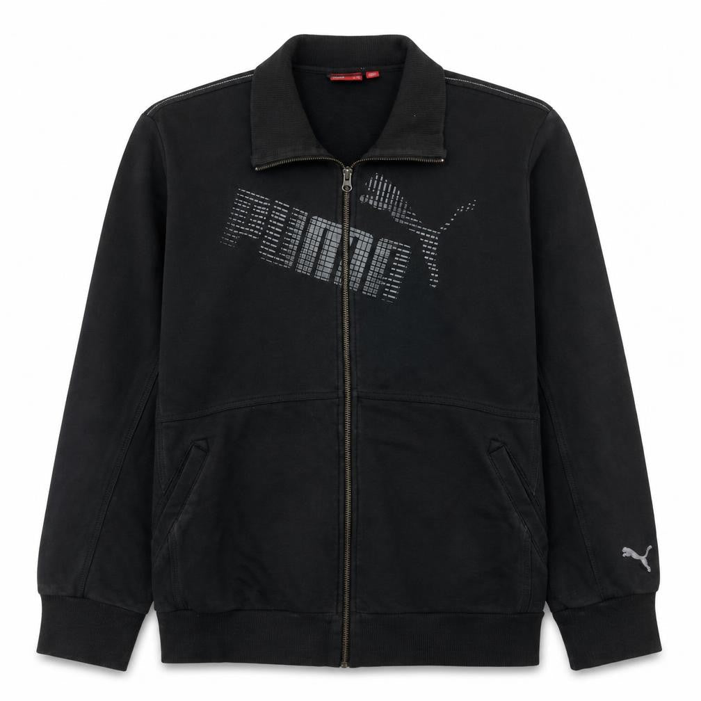 Mens UK Size XL PUMA Black Full Zip Sweatshirt