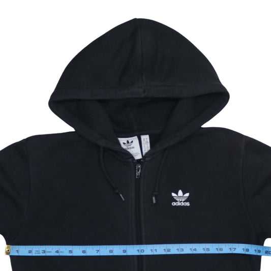 Mens UK Size XS adidas Black Full Zip Hoodie
