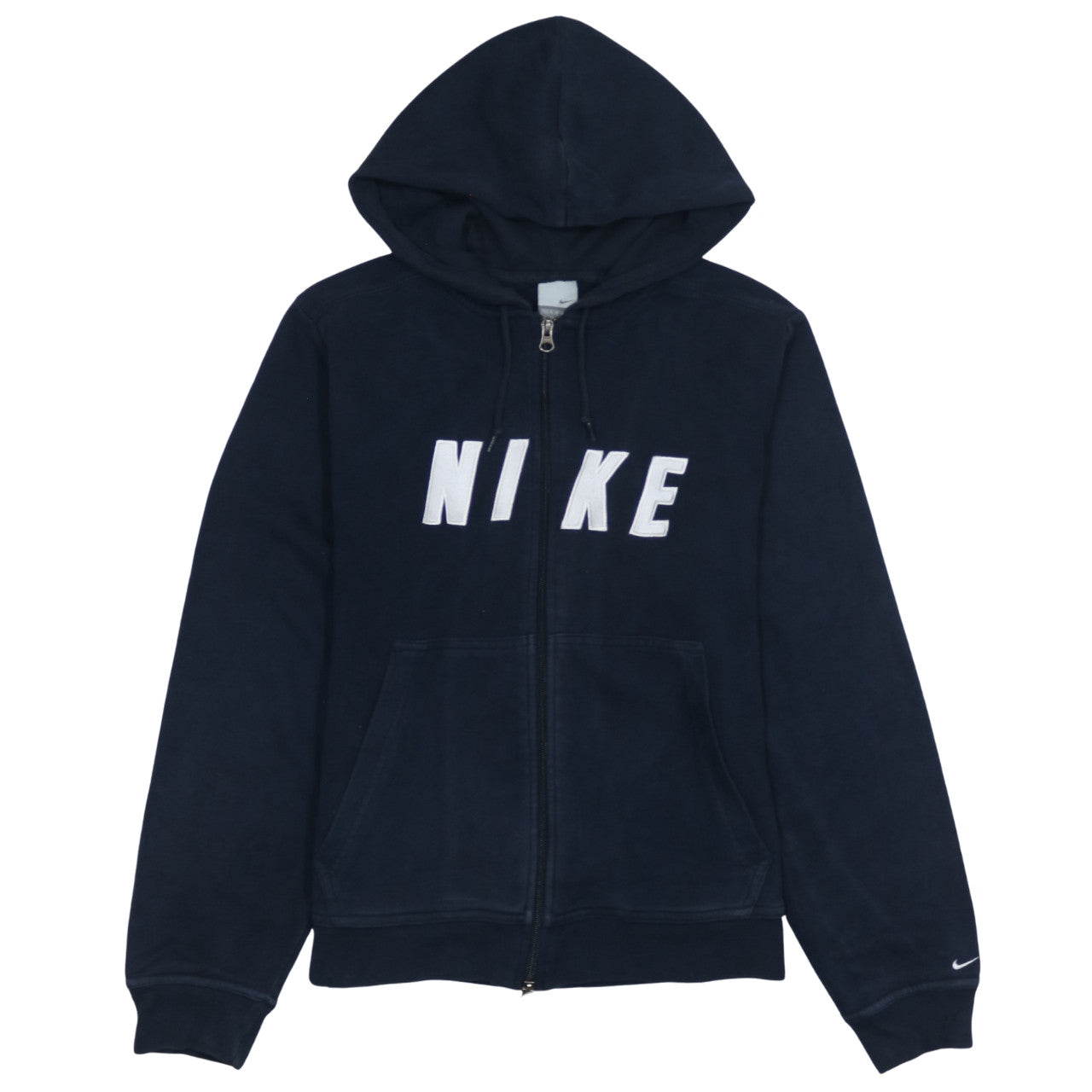 Womens UK Size XL Nike Blue Full Zip Hoodie