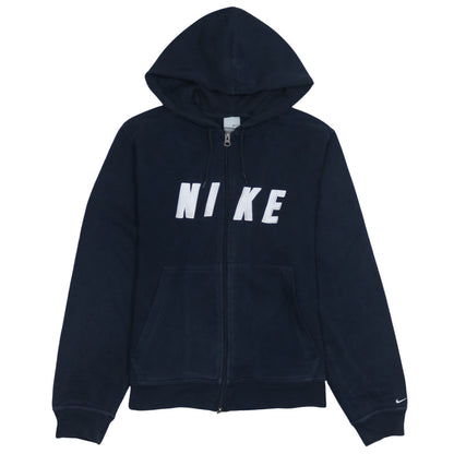 Womens UK Size XL Nike Blue Full Zip Hoodie