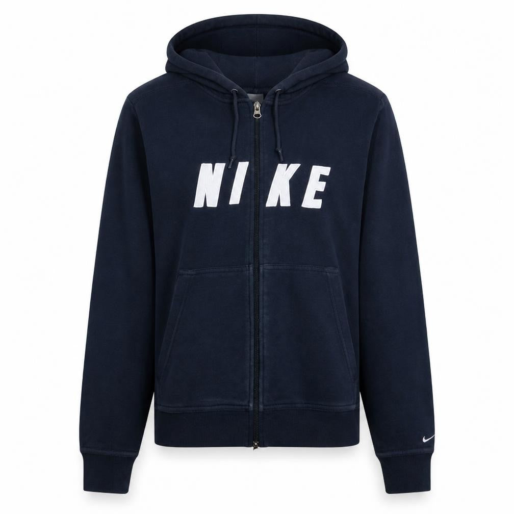 Womens UK Size XL Nike Blue Full Zip Hoodie
