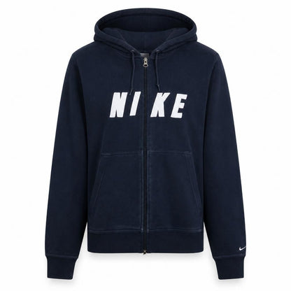 Womens UK Size XL Nike Blue Full Zip Hoodie