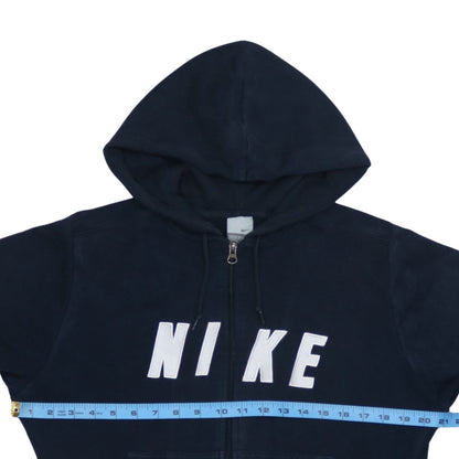 Womens UK Size XL Nike Blue Full Zip Hoodie