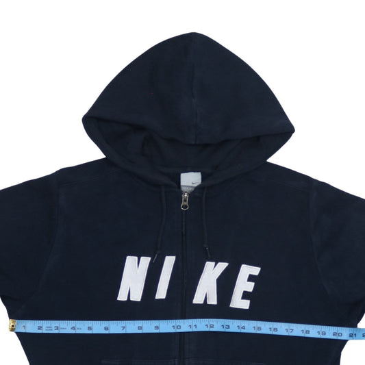 Womens UK Size XL Nike Blue Full Zip Hoodie