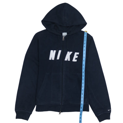 Womens UK Size XL Nike Blue Full Zip Hoodie