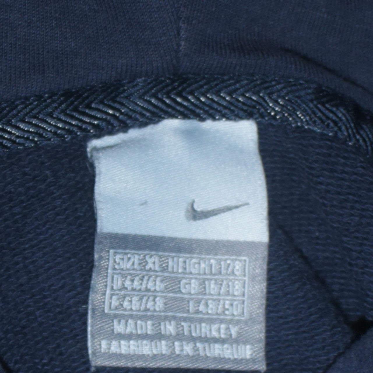 Womens UK Size XL Nike Blue Full Zip Hoodie